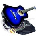 38″ Inch Student Beginner BLUE Acoustic Guitar with Carrying Case & Accessories (Free eBook & DirectlyCheap(TM) Translucent Blue Medium Guitar Pick) Reviews