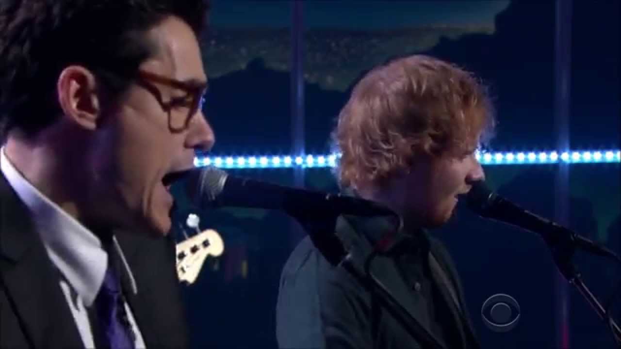 Ed Sheeran and John Mayer Playing Don’t On The Late Late Show